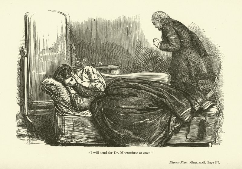 Ilustração para Phineas Finn por Anthony Trollope de John Everett Millais