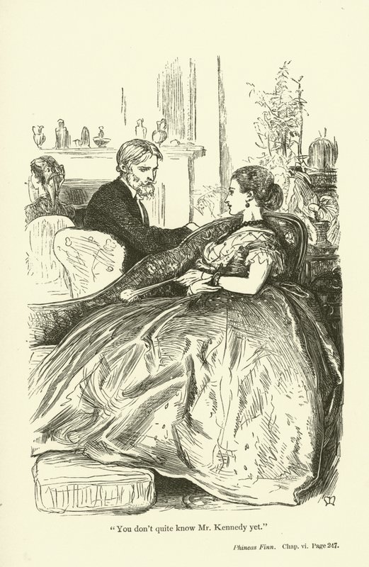 Ilustração para Phineas Finn por Anthony Trollope de John Everett Millais
