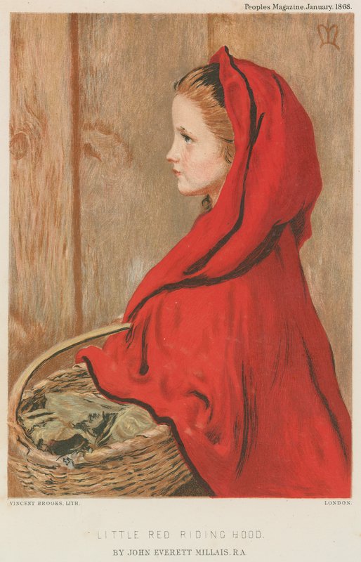 Chapeuzinho Vermelho de John Everett Millais