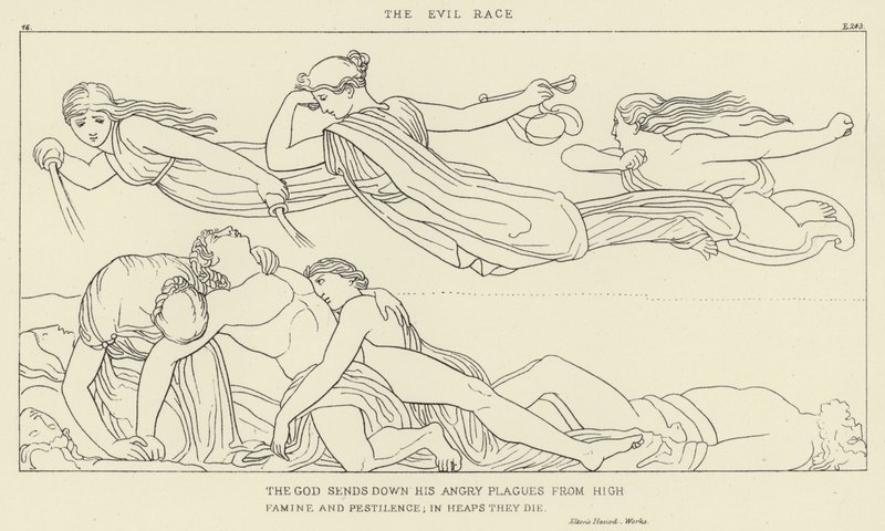 A raça do mal de John Flaxman