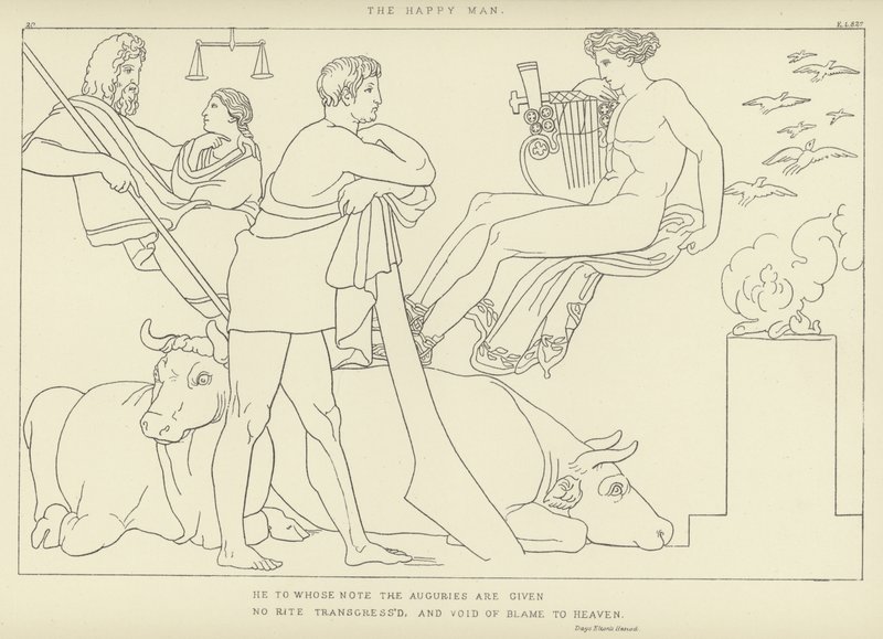 O homem feliz de John Flaxman