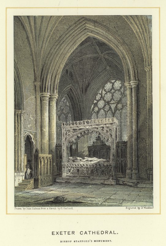 Catedral de Exeter, monumento do Bispo Stafford de John Francis Salmon