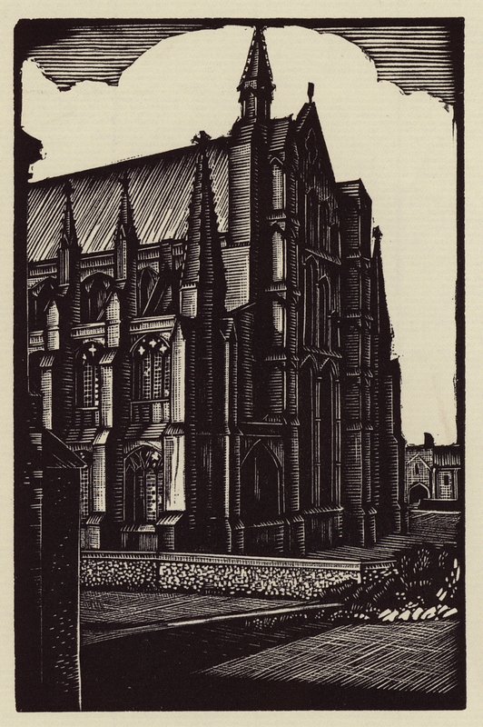 Catedral de Ely: O East End (xilogravura) de John Frederick Greenwood