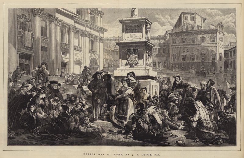Dia de Páscoa em Roma de John Frederick Lewis