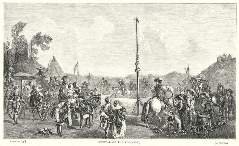 Festival do Popinjay (gravura) de John Frederick Tayler