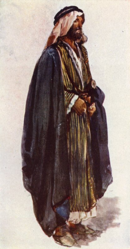 Agricultor árabe (cor litho) de John Fulleylove