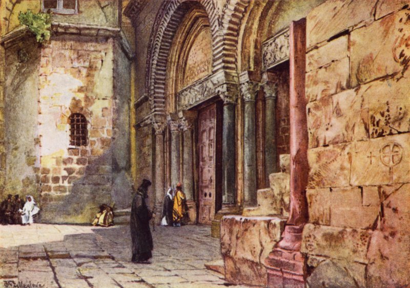 Entrada, para, a, igreja, de, a, santissimo, sepulchre de John Fulleylove