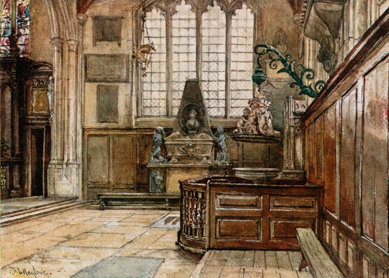 Interior de Allhallows, Barking-by-the-Tower de John Fulleylove