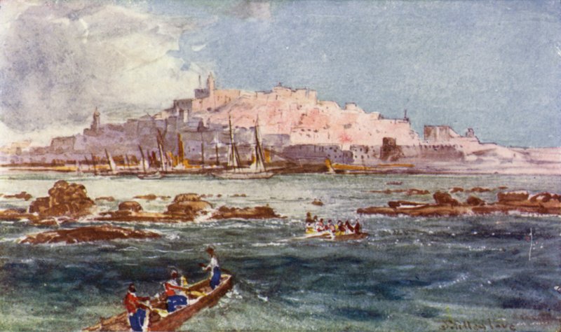 Joppa, do Mar (cor litho) de John Fulleylove