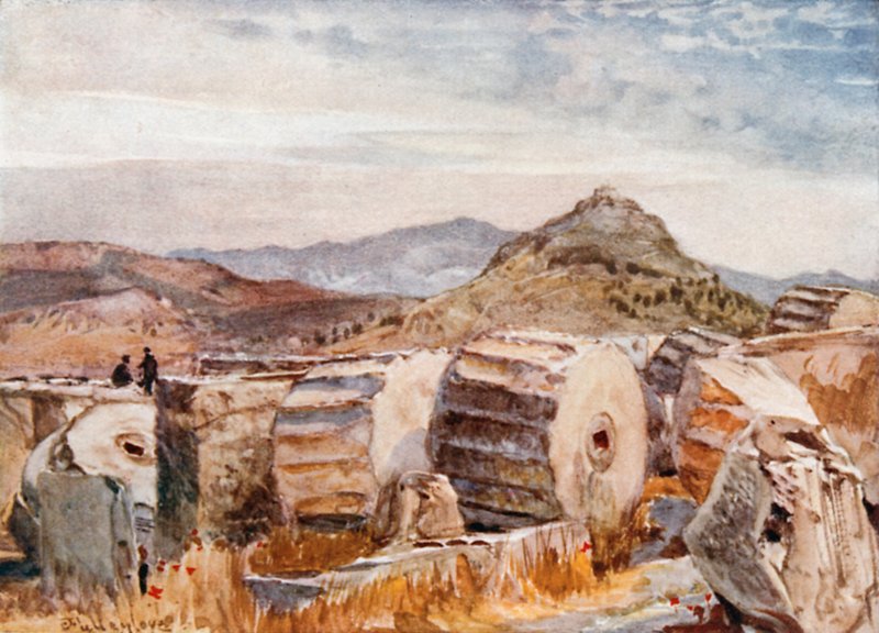 Monte Pentelikon e Lycabettos do ângulo nordeste do Partenon de John Fulleylove