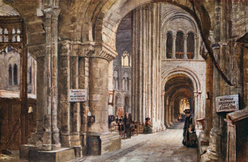 Norman transepto de Great St. Bartholomew&39;s, Smithfield de John Fulleylove