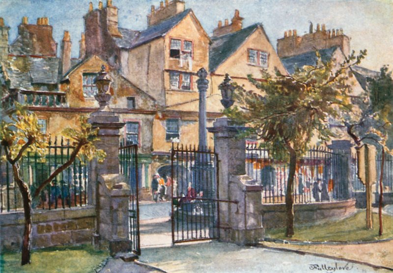 Casas antigas em Canongate de John Fulleylove