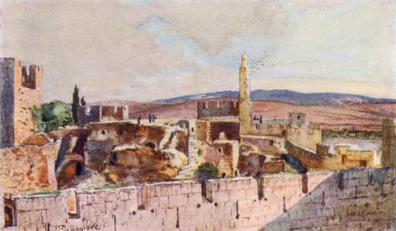Porção da Cidadela de Jerusalém de John Fulleylove
