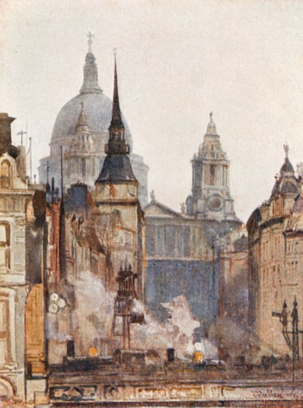 Catedral de São Paulo, de Ludgate Circus de John Fulleylove