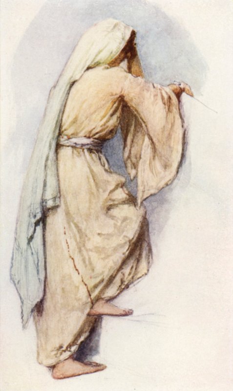 Estudo para vestido de férias de mulheres sírias de John Fulleylove