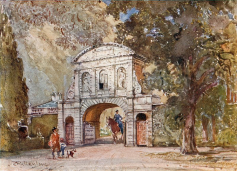Temple Bar, agora no Theobald&39;s Park, Cheshunt de John Fulleylove