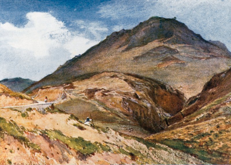 A Acrópole de Micenas do Sudoeste, com o Monte Elias de John Fulleylove
