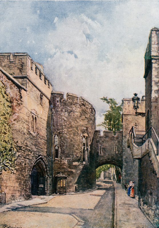 The Bloody Tower e Jewel House (Wakefield Tower), olhando para o leste de John Fulleylove