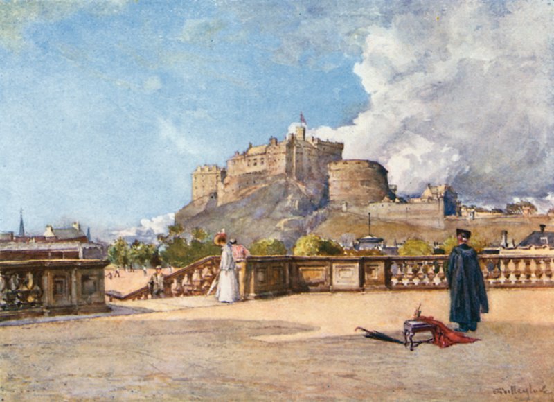 O castelo do terraço do hospital de Heriot de John Fulleylove
