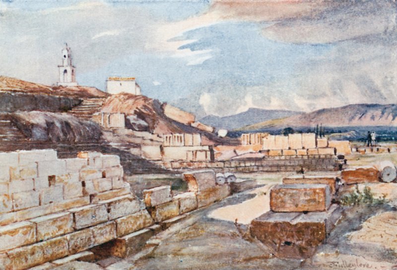 O Grande Templo dos Mistérios, Eleusis de John Fulleylove