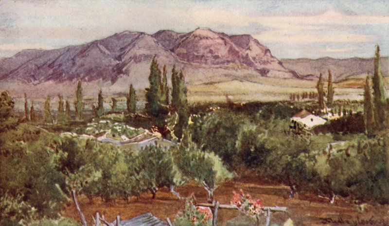 O Monte da Tentação, de Jericó de John Fulleylove