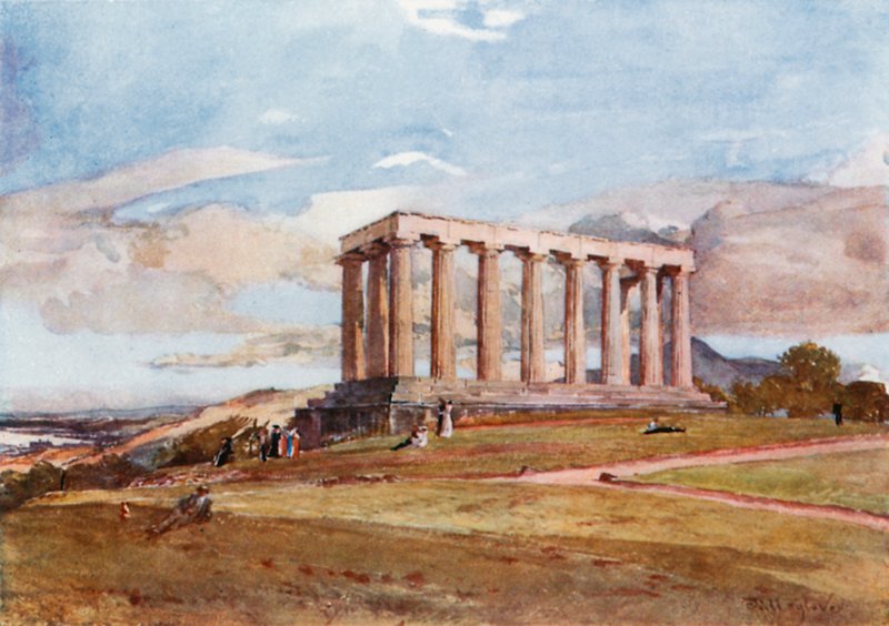 O monumento nacional em Calton Hill de John Fulleylove