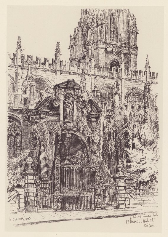 O Pórtico de Santa Maria (litografia) de John Fulleylove