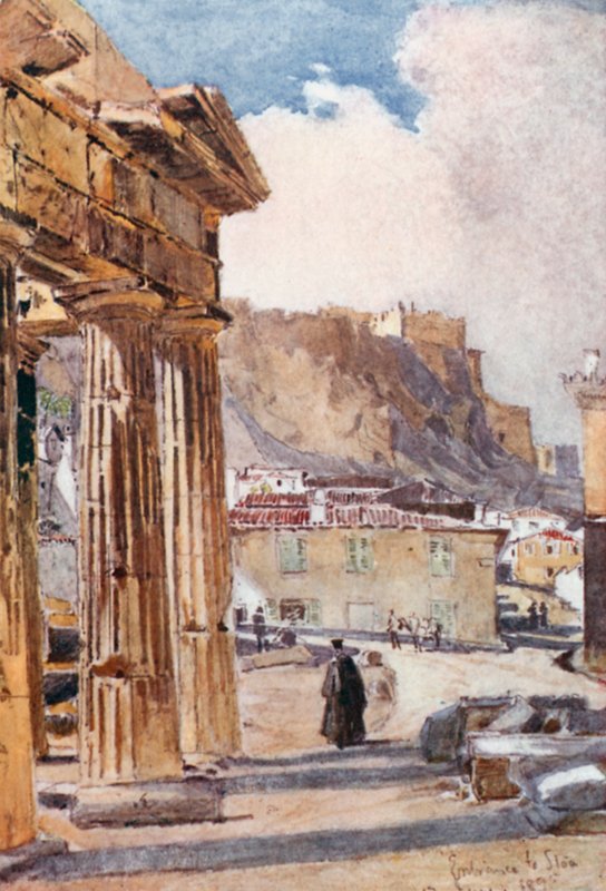 O pórtico de Athena Archegetis de John Fulleylove