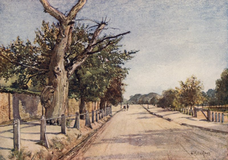 The Spaniards Road, Hampstead (cor litho) de John Fulleylove
