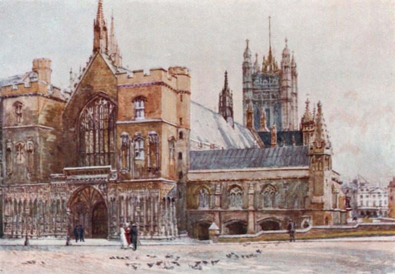 Westminster Hall e Torre Victoria de John Fulleylove
