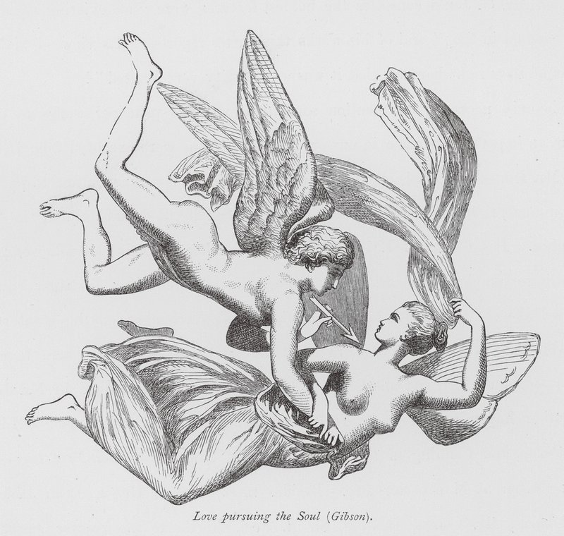 O amor que persegue a alma (gravura) de John Gibson