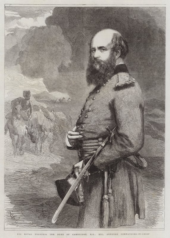Sua Alteza Real o Duque de Cambridge, KG, etc, Gravura General Commanding-in-Chief de John Gilbert