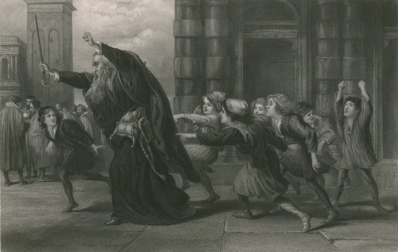 Shylock após o julgamento, comerciante de Veneza de John Gilbert