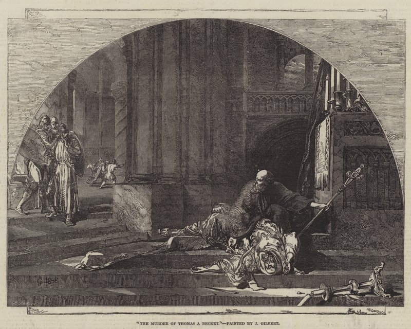 O assassinato de Thomas A Becket de John Gilbert