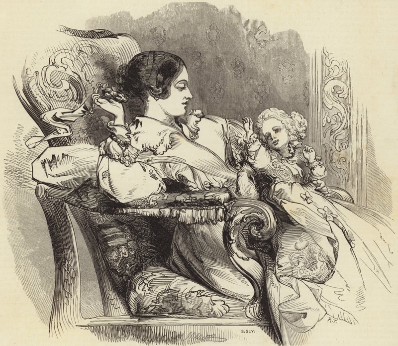 A rainha e o príncipe de Gales de John Gilbert