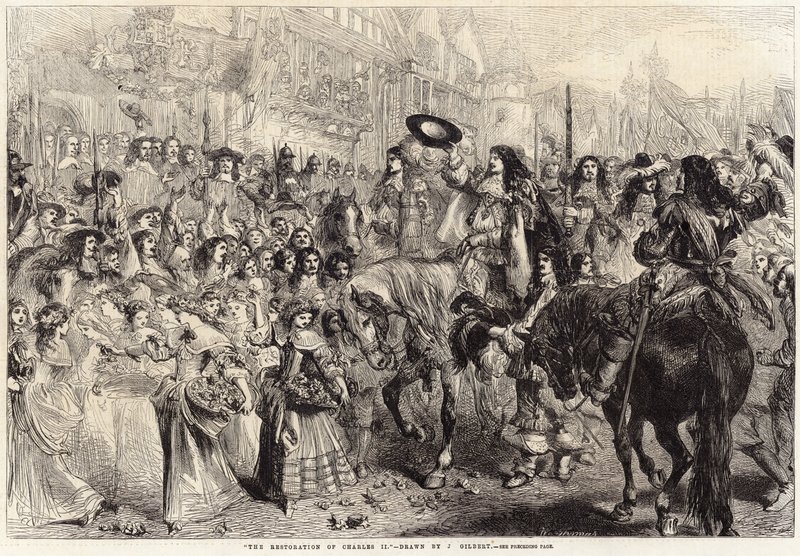 A restauração de Charles II de John Gilbert