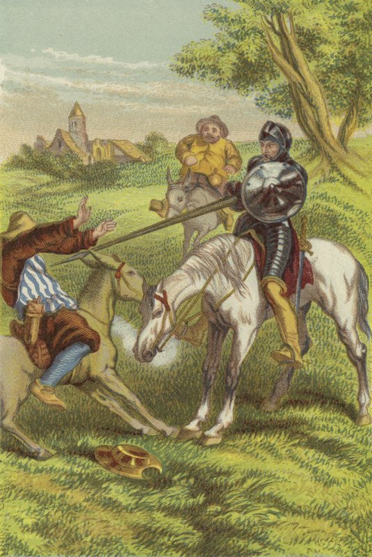 A aventura do capacete de Mambrino (chromolitho) de John Gilbert