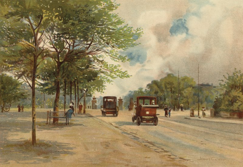 Liverpool: Entrada para Princes Park (lito colorido) de John Glynn