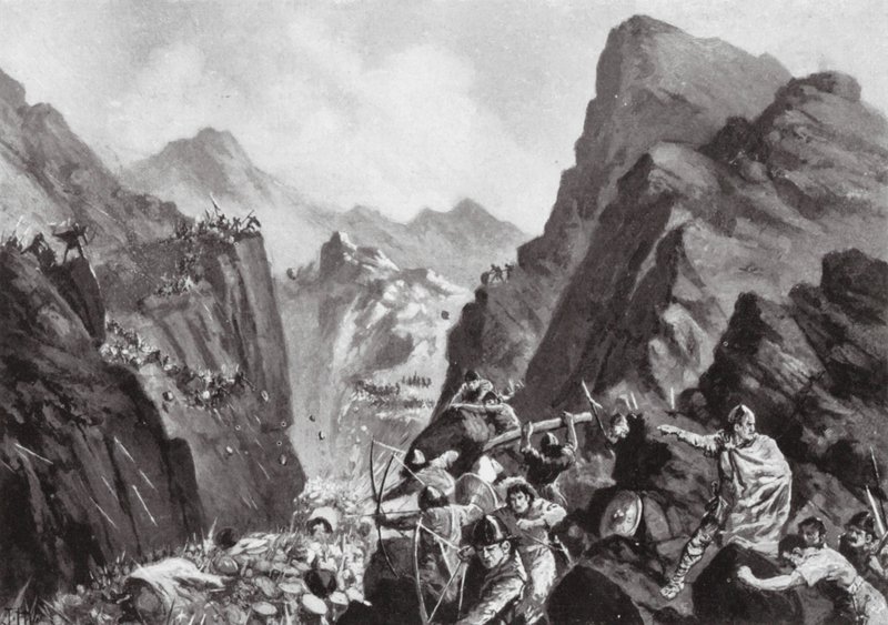 Aniquilação do exército grego, 811 (litografia) de John Harris Valda