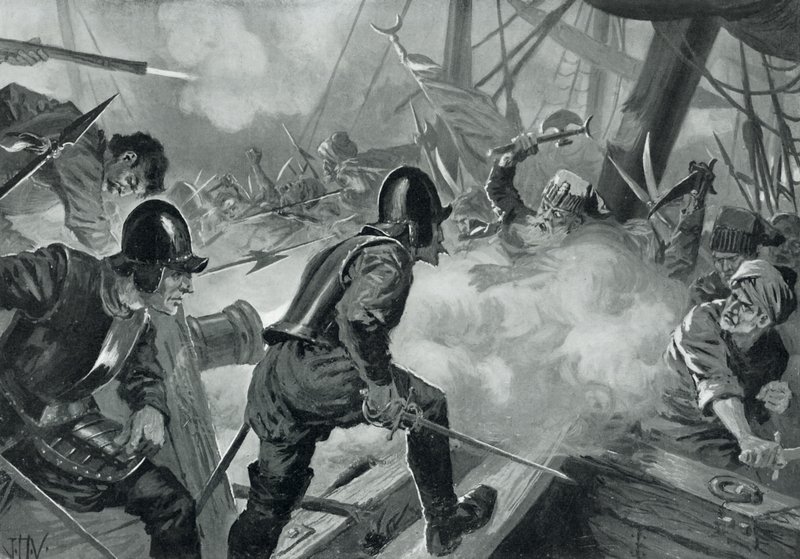 A Batalha de Lepanto de John Harris Valda