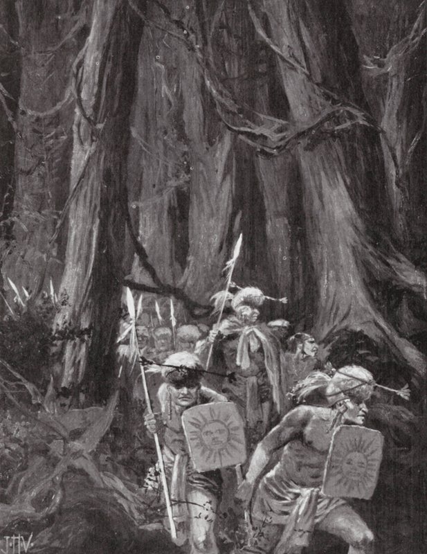 A Imigração dos Maias (litografia) de John Harris Valda