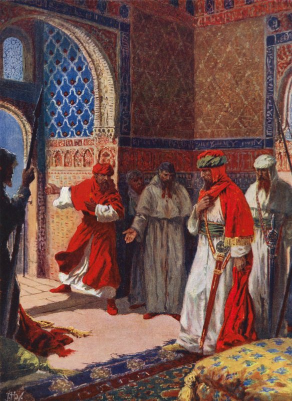 O último conselho de Boabdil em Alhambra de John Harris Valda