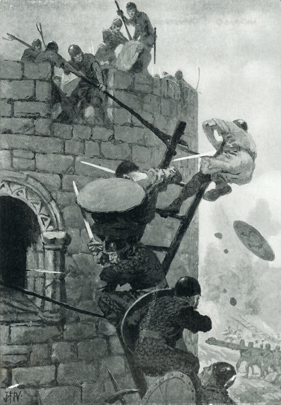 O cerco do Castelo de Carmarthen de John Harris Valda