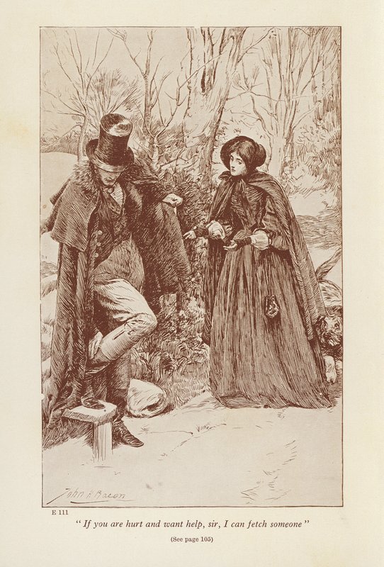 Ilustração para Jane Eyre de Charlotte Bronte (litografia) de John Henry Frederick (after) Bacon