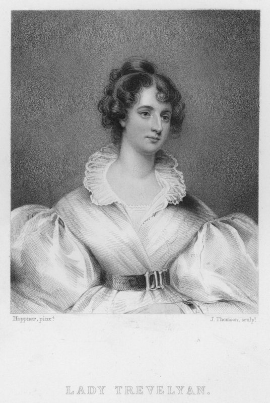 Lady Trevelyan (gravura) de John Hoppner