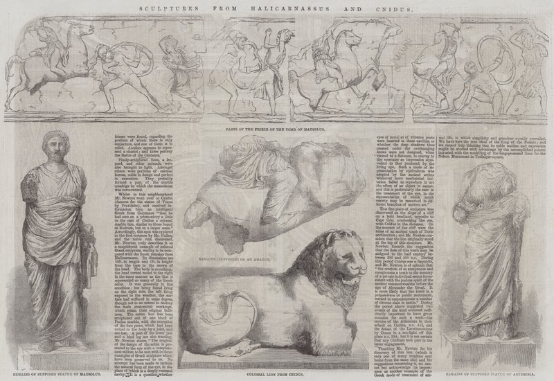 Esculturas de Halicarnassus e Cnidus de John Jessop Hardwick