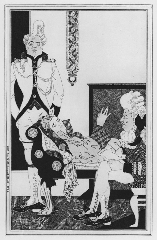 Ilustração de William Congreve (litho) de John Kettelwell