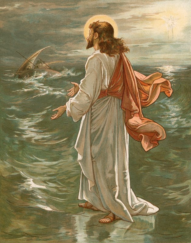 Cristo andando nas águas de John Lawson