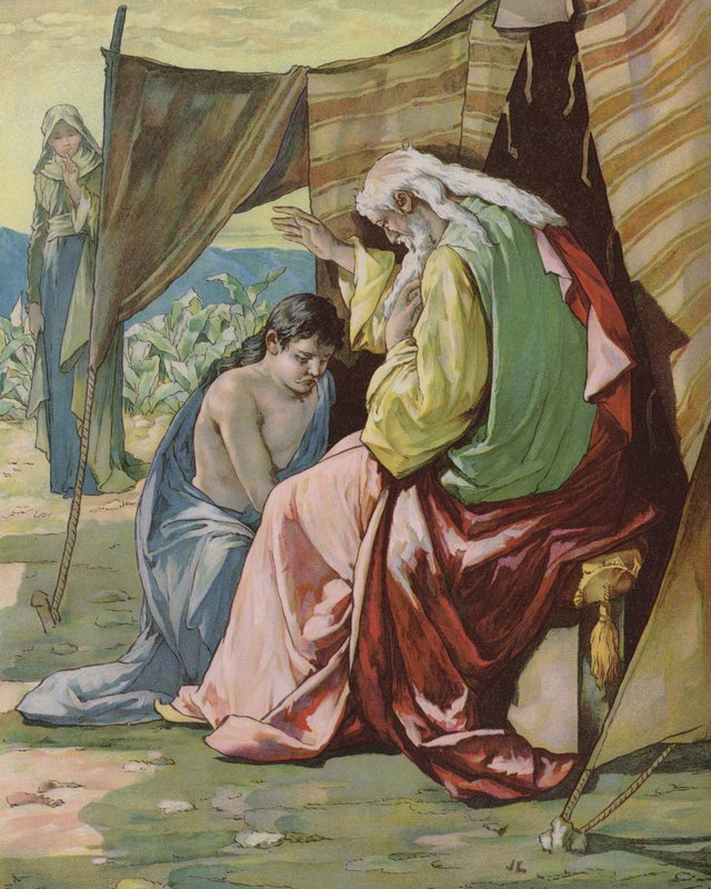 Isaac abençoando Jacob de John Lawson