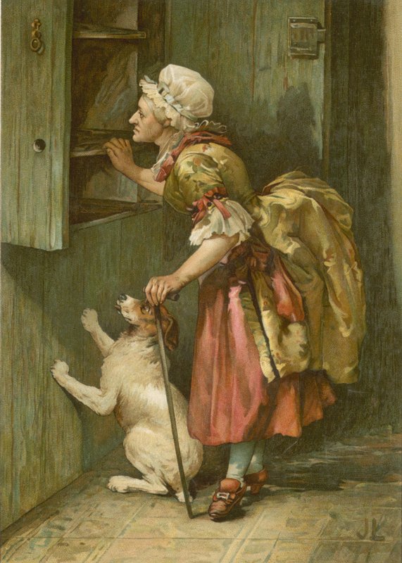 Velha mãe Hubbard (chromolitho) de John Lawson